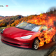 Illustration for article titled New Tesla Model 3 Goes From Zero To Engulfed In Flames In 3.5 Secondsem/em